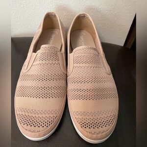 Sperry Seaside Striped Slip Ons. Woman’s Size 12. Memory Foam Topsiders.